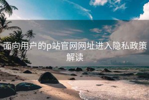 面向用户的p站官网网址进入隐私政策解读 面向用户的p站官网网址进入隐私政策解读