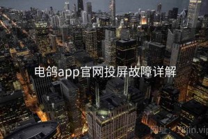 电鸽app官网投屏故障详解 电鸽app官网投屏故障详解