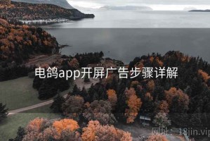 电鸽app开屏广告步骤详解 电鸽app开屏广告步骤详解