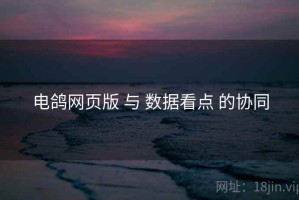 电鸽网页版 与 数据看点 的协同 电鸽网页版 与 数据看点 的协同