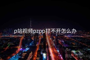 p站视频pzpp打不开怎么办 p站视频pzpp打不开怎么办