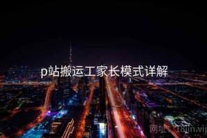 p站搬运工家长模式详解 p站搬运工家长模式详解