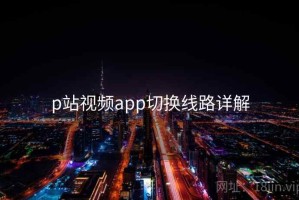 p站视频app切换线路详解 p站视频app切换线路详解
