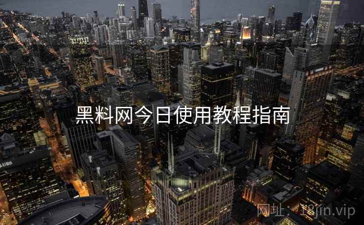 黑料网今日使用教程指南 黑料网今日使用教程指南
