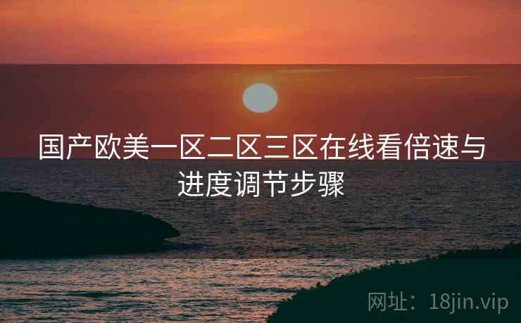 国产欧美一区二区三区在线看倍速与进度调节步骤 国产欧美一区二区三区在线看倍速与进度调节步骤
