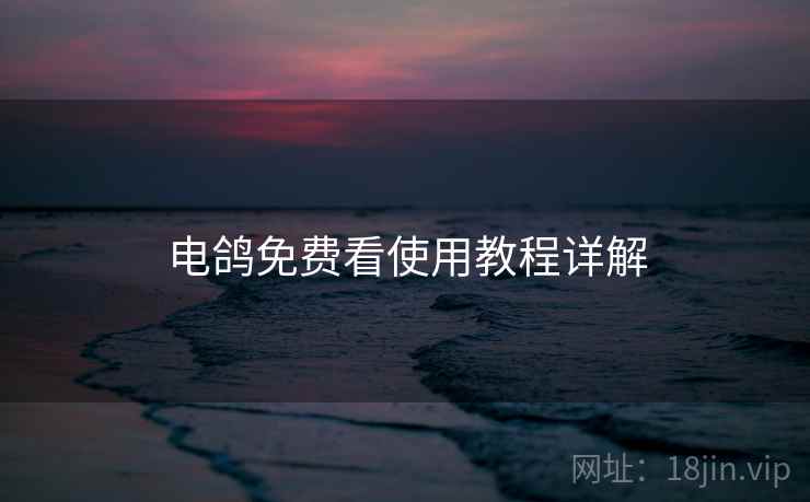 电鸽免费看使用教程详解 电鸽免费看使用教程详解